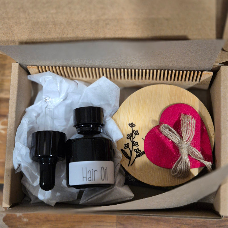 hair oil gift inside