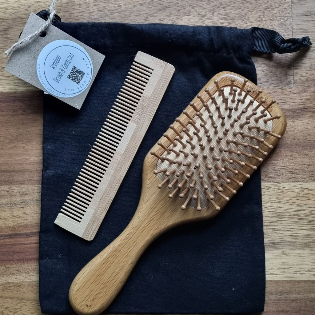 Bamboo brush & Comb set