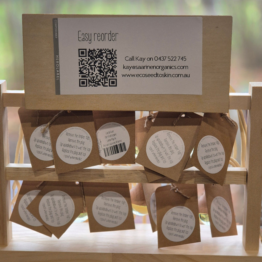 Lemon myrtle defusers on rack back