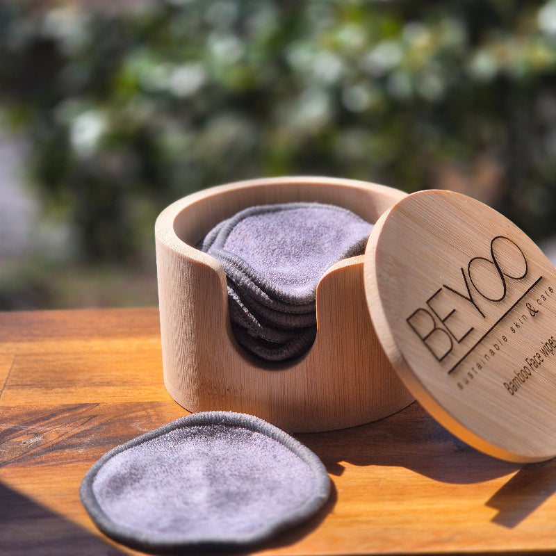bamboo reusable wipes lid off & wipe out